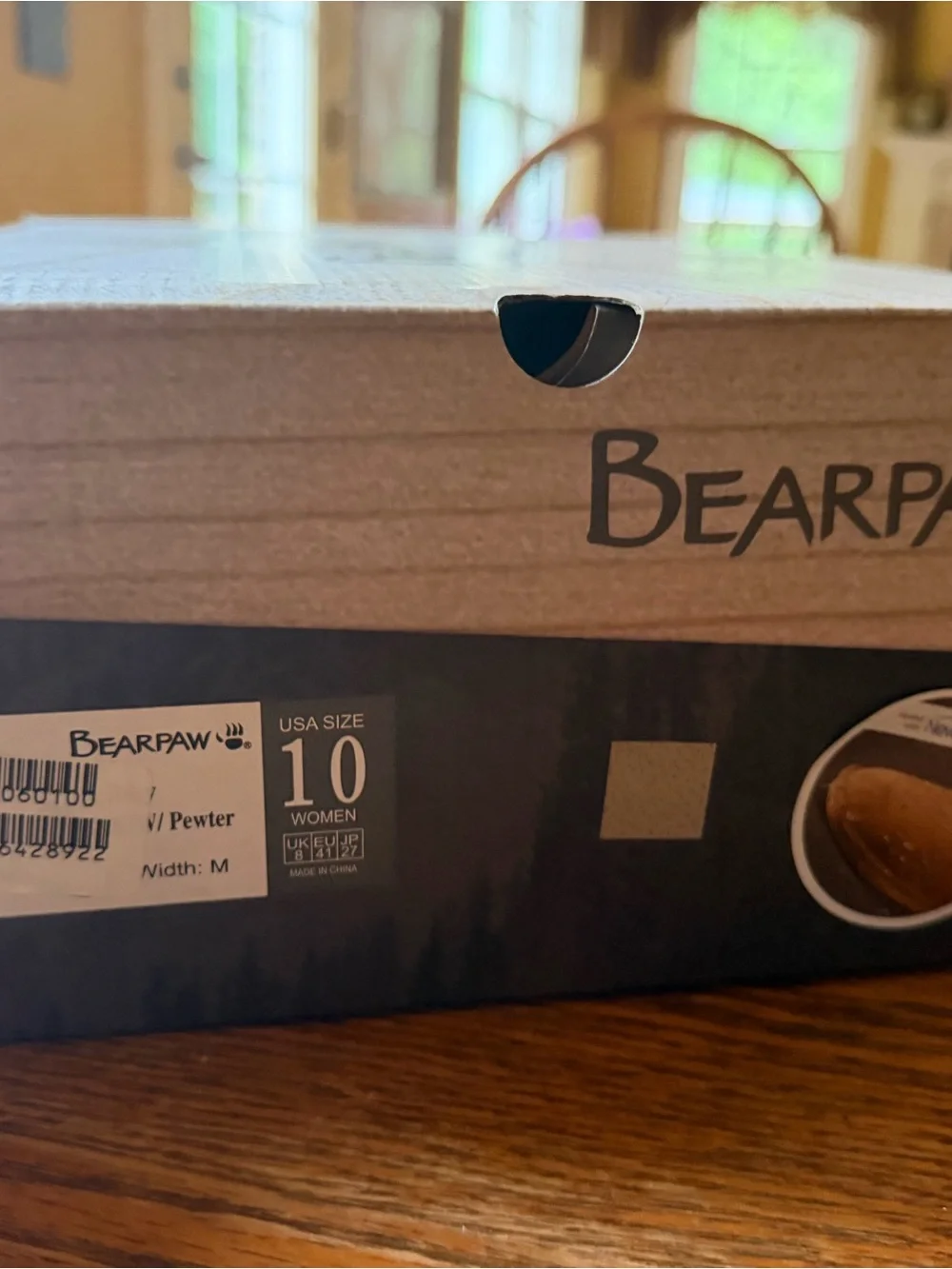 BearPaw Women's Boot Box in Pewter and Black